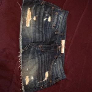 Denim mini skirt